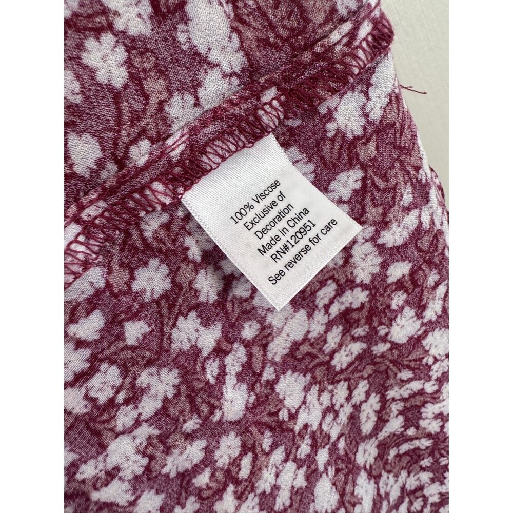 NWT SO Womens Mini Skirt Size XS Pink White Floral Print Pull On - Picture 2 of 3